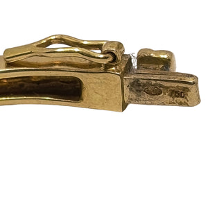 Bracelet Jonc Or Jaune et Blanc 18K 750