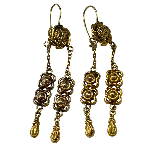 Boucles d'oreilles en Or Jaune 18k
