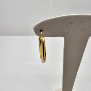 Boucles d'oreilles Créoles en Or Jaune 18K - 1.62 Grs