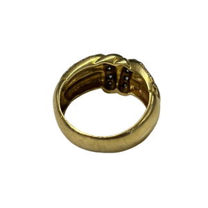 Jonc Or Jaune 18k Diamants