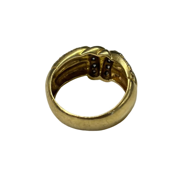 Jonc Or Jaune 18k Diamants