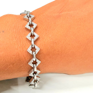 Bracelet en or blanc 18 K - 16.44 G