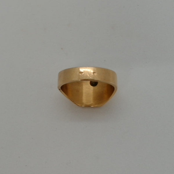 Bague en Or Jaune 18K - Taille 59
