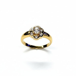 Bague en Or Jaune 18k - Taille 56