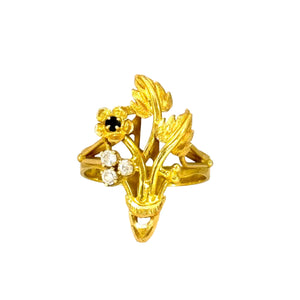 Bague en Or Jaune 18K - Taille 55 - 4.16G