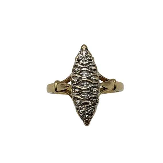 Bagues Marquise en Or Jaune 18K
