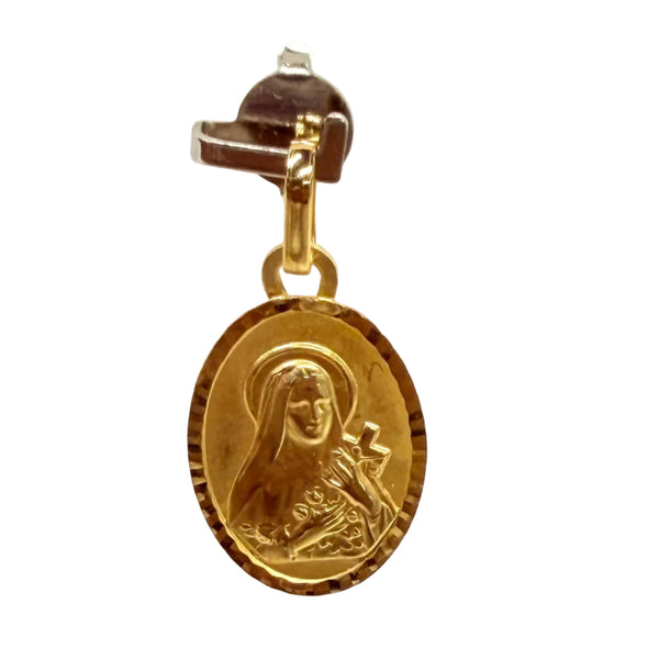 Pendentif Vierge Marie en Or 18K - 0.90G