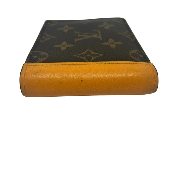 Portefeuille Louis Vuitton en toile Monogram Macassar et Jaune safran