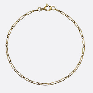 Bracelet Maillon Figaro en Or Jaune 18k -1.44 G