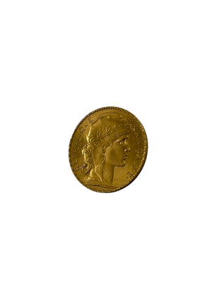 20 Francs Coq Marianne en Or Jaune 1913 - Bon Etat