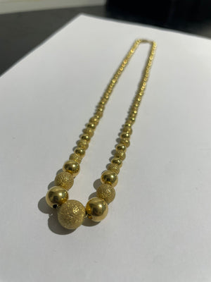 Collier Ras du Cou en Or Jaune 18K Maille marseillaise