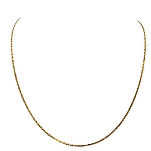Collier Matinée en Or Jaune 18K - Maille Originale 60cm
