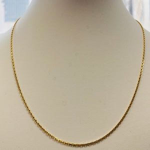 Collier Matinée en Or Jaune 18K - Maille Originale 60cm