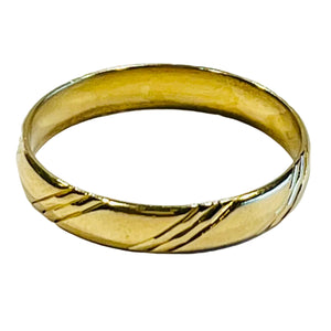 Bague Alliance Or Jaune 18K - 3.01Grs - T62