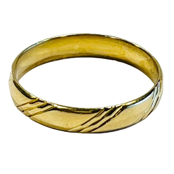 Bague Alliance Or Jaune 18K - 3.01Grs - T62