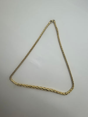 Collier maille palmier en or jaune 18 carats