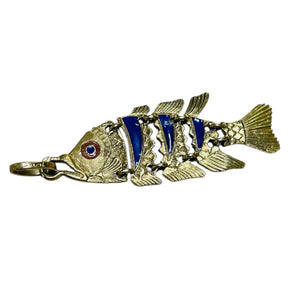 Pendentif poisson en or 18K - 3.40gr