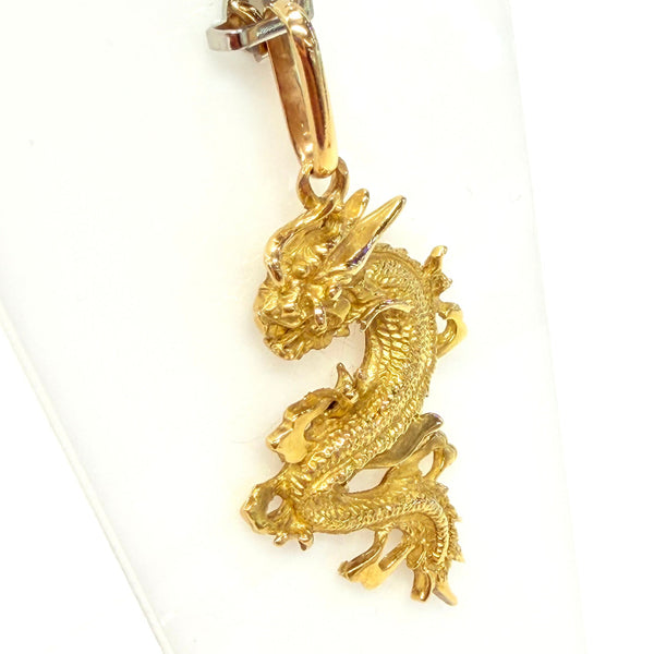 Pendentif or 18k Dragon