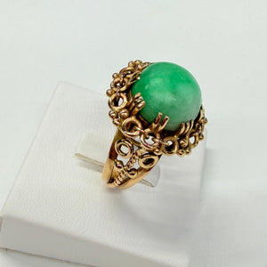 Bague Empierrée en Or Jaune 18k