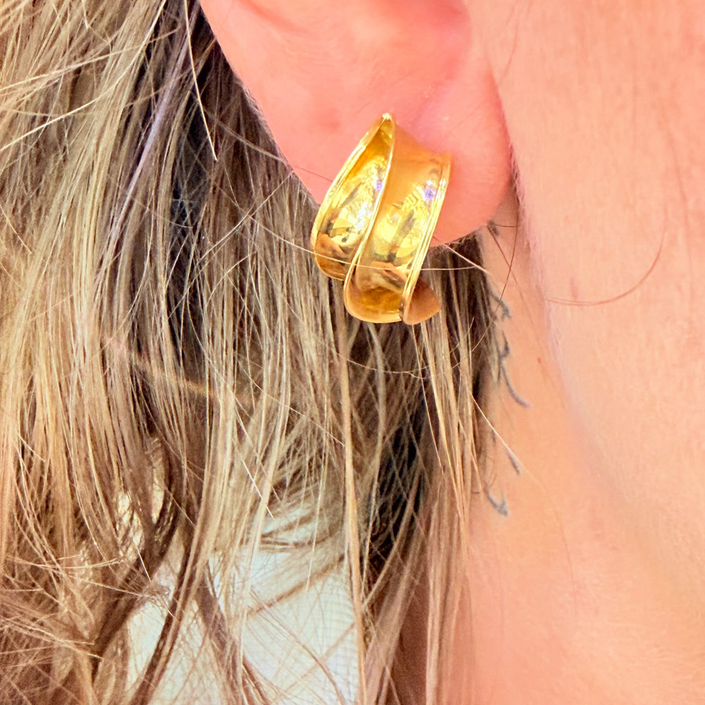 Boucles d'oreilles en Or jaune 18K - 2.72G