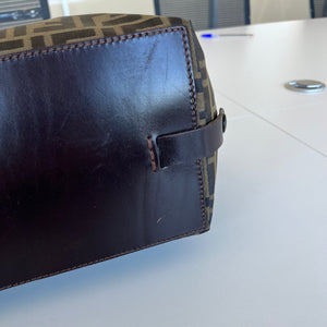 Sac à main Fendi Zucca Vintage en toile monogrammée marron