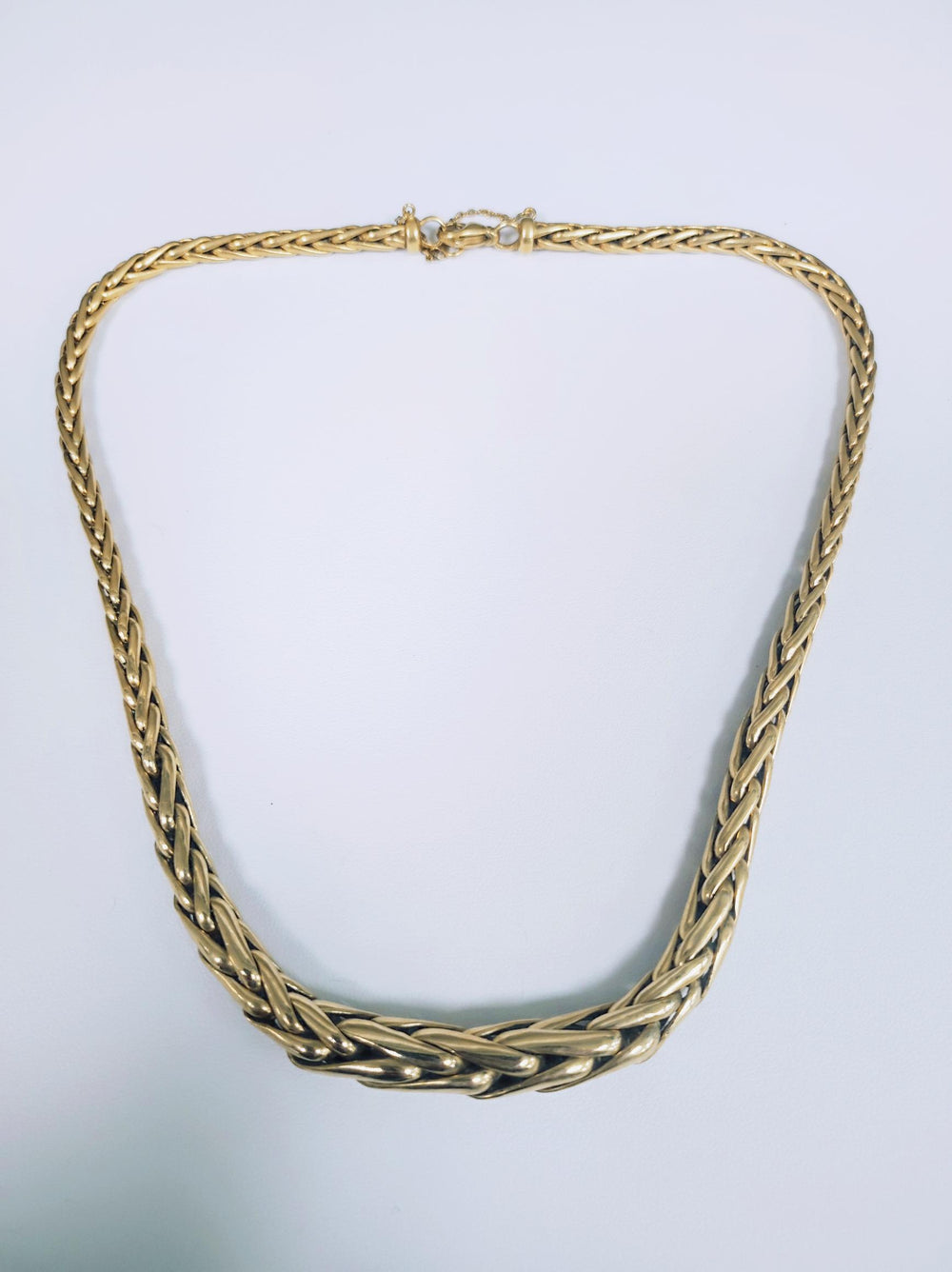 Collier Princesse en Or Jaune 18K Maille Palmier 45cm