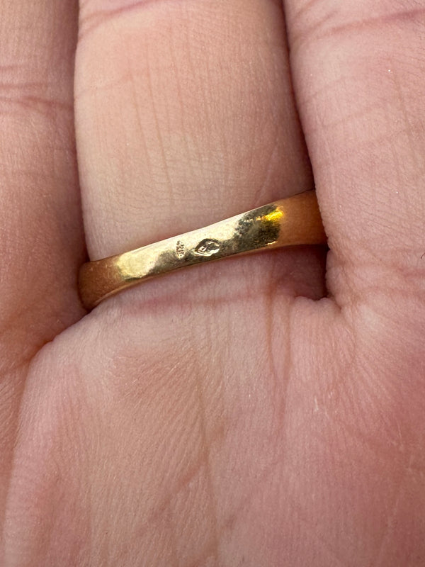 Bague en Or Jaune 18 K - 3.40 Grs - Taille 54