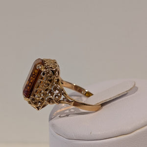 Bague en Or Jaune 18K - 5.81 Grs - Taille 56