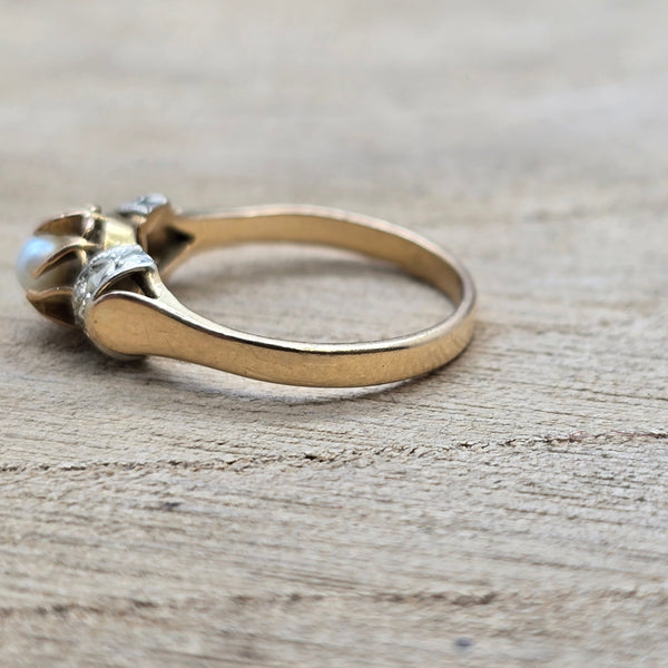Solitaire en Or jaune 18K - T 52
