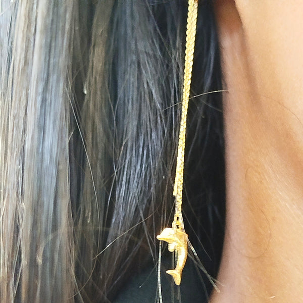 Boucles d'oreilles en or jaune 18 k - 1.10 G