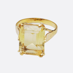 Bague Citrine en Or Jaune 18 K - 4.03 G