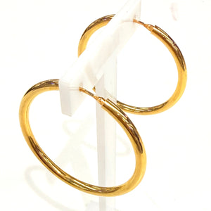 Créoles en Or jaune 18K - 3.32g