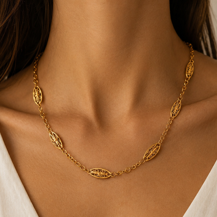 Collier Sautoir en Or Jaune 18K - 48cm - 15.66gr