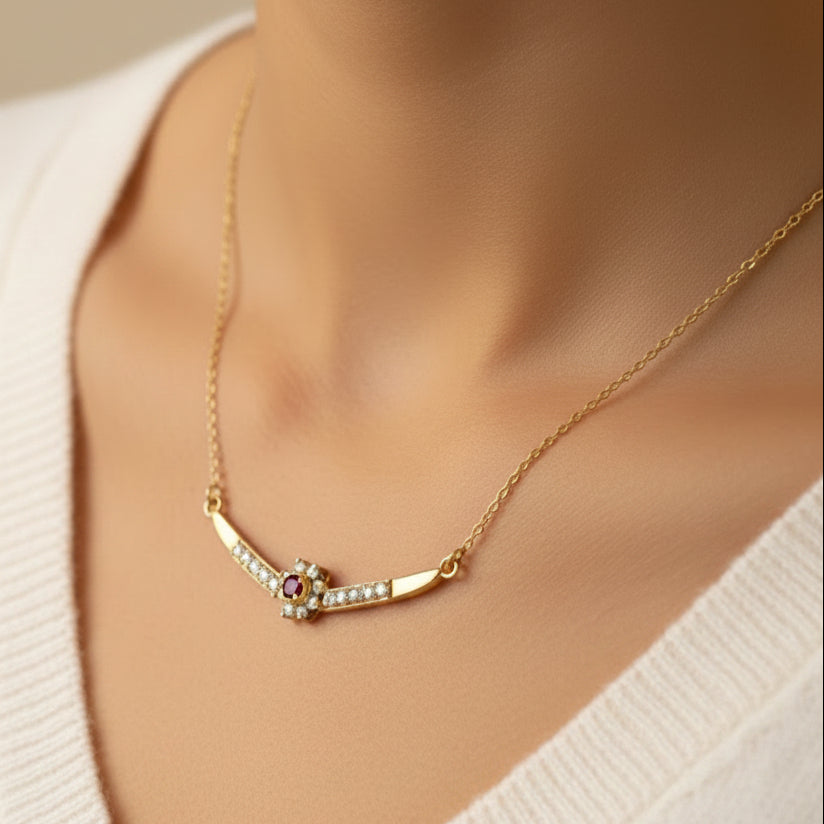 Collier Ras du Cou Or Jaune 18 K - 8 Grs
