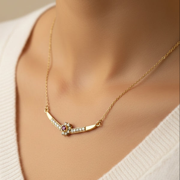 Collier Ras du Cou Or Jaune 18 K - 8 Grs