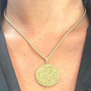 Collier Matinée en Or Jaune Maille Corde 18K