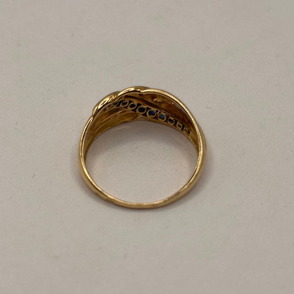 Bague en or jaune 18K Taille-55