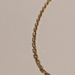 Bracelet forçat en or jaune 18 carats Poids -1.77 Grs