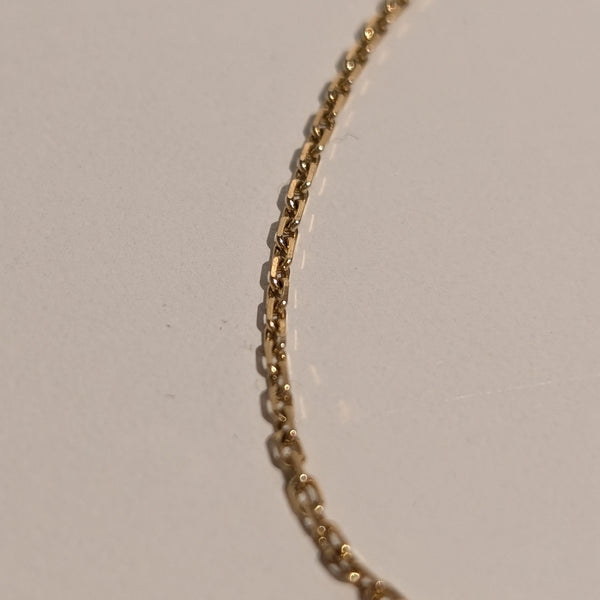 Bracelet forçat en or jaune 18 carats Poids -1.77 Grs