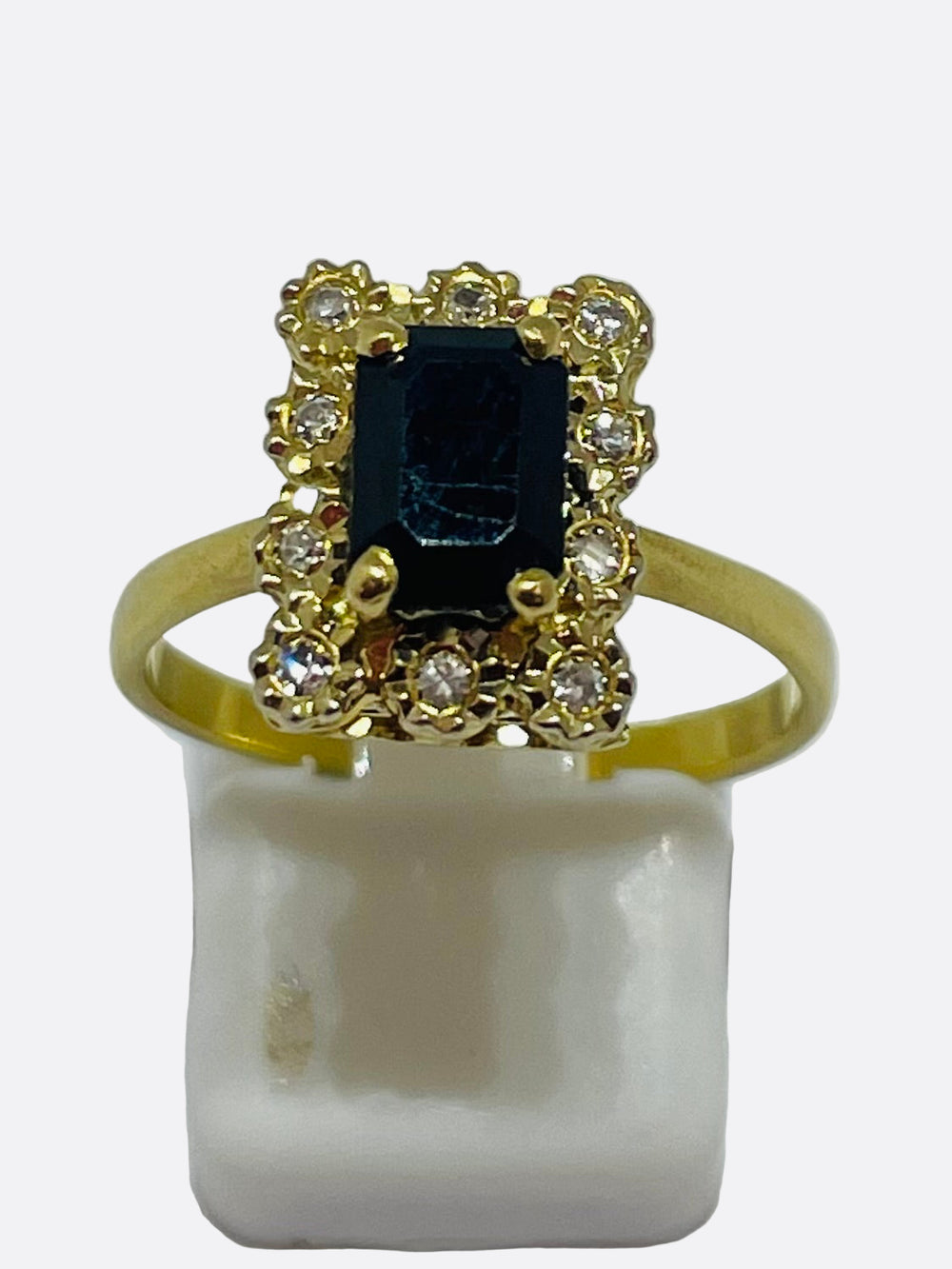 Bague en Or Jaune 18K - Taille 52