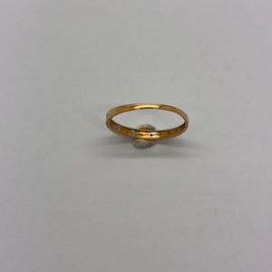 ALLIANCE DEMI TOUR OR JAUNE & BLANC 18 CARATS Taille -58