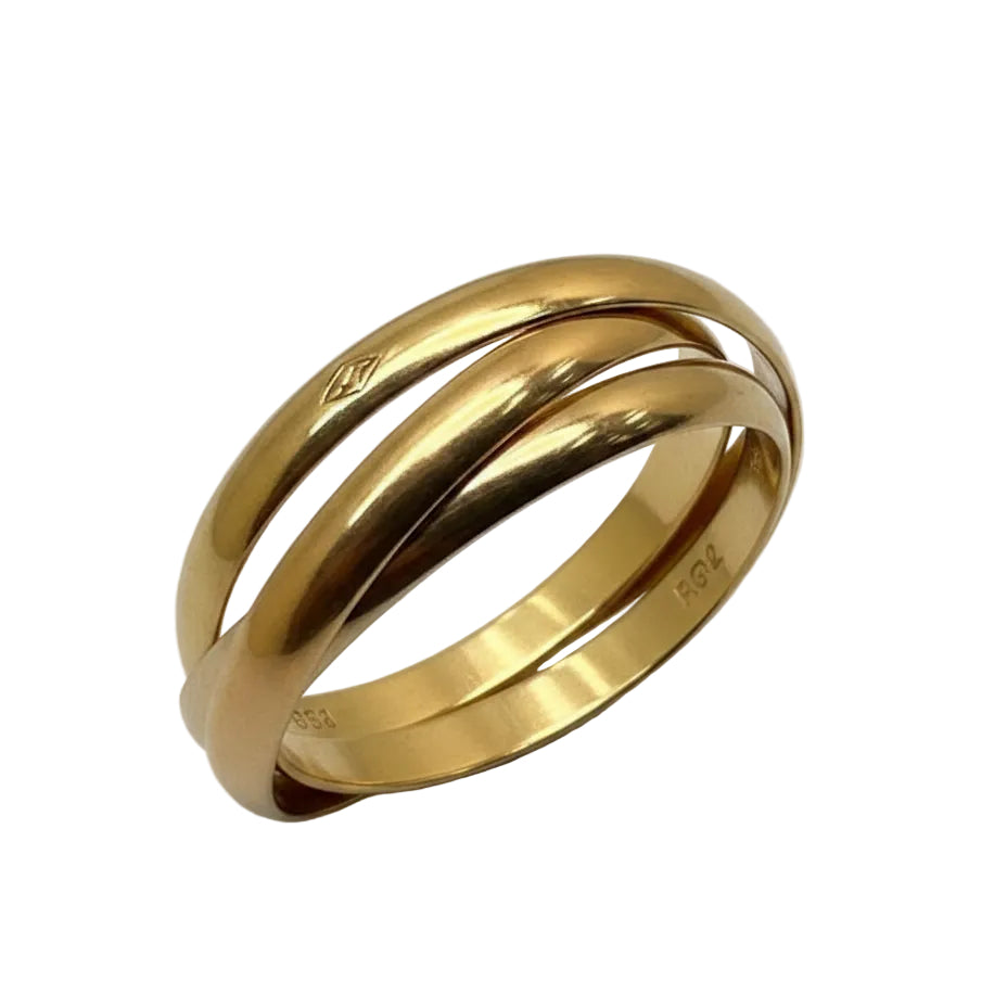 Bague en Or Jaune 18K - Taille 55 - 4G
