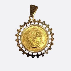 Pendentif Napoléon III en Or Jaune 18K - 9.53g