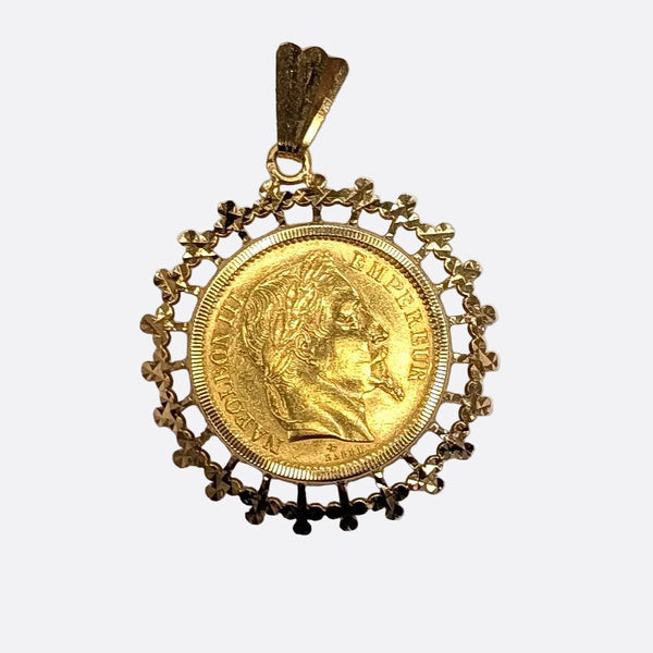 Pendentif Napoléon III en Or Jaune 18K - 9.53g