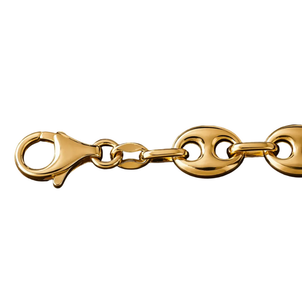 Bracelet Maillon Grain de Café Or Jaune 18k - 11.30gr