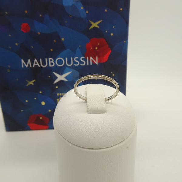 Bague Alliance Mauboussin en Or Blanc 18 Carats avec Diamants 0,25 ct