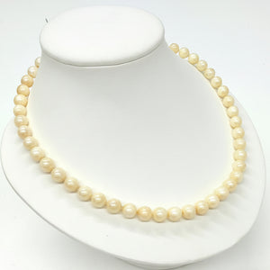 Collier ras du cou en Or Jaune avec Perles d'eau