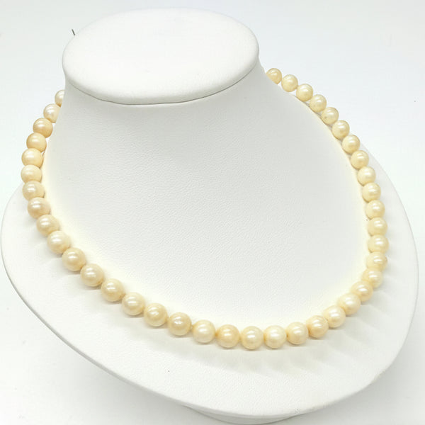 Collier ras du cou en Or Jaune avec Perles d'eau