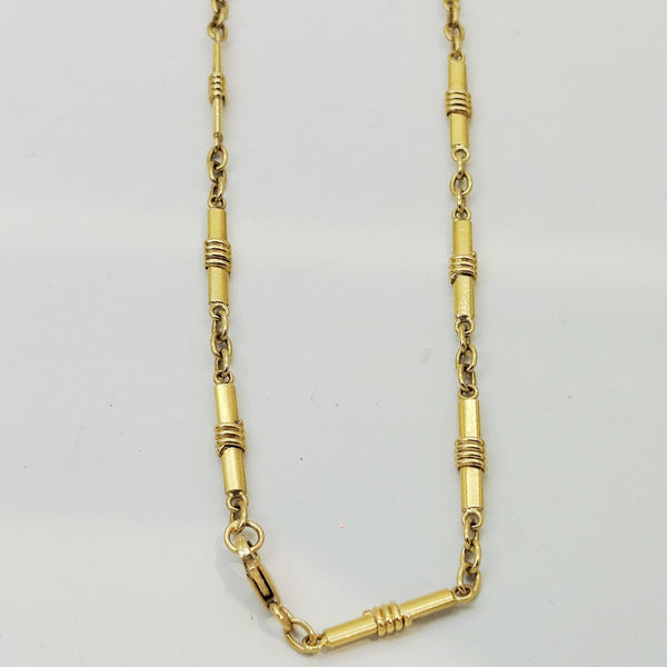 Collier Matinée Fantaisie en Or Jaune 18K - 66 cm - 33.75G