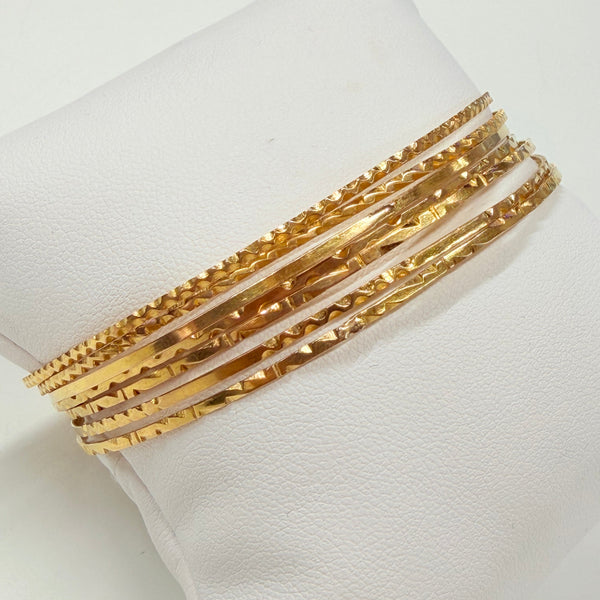 Bracelet jonc or jaune 18k